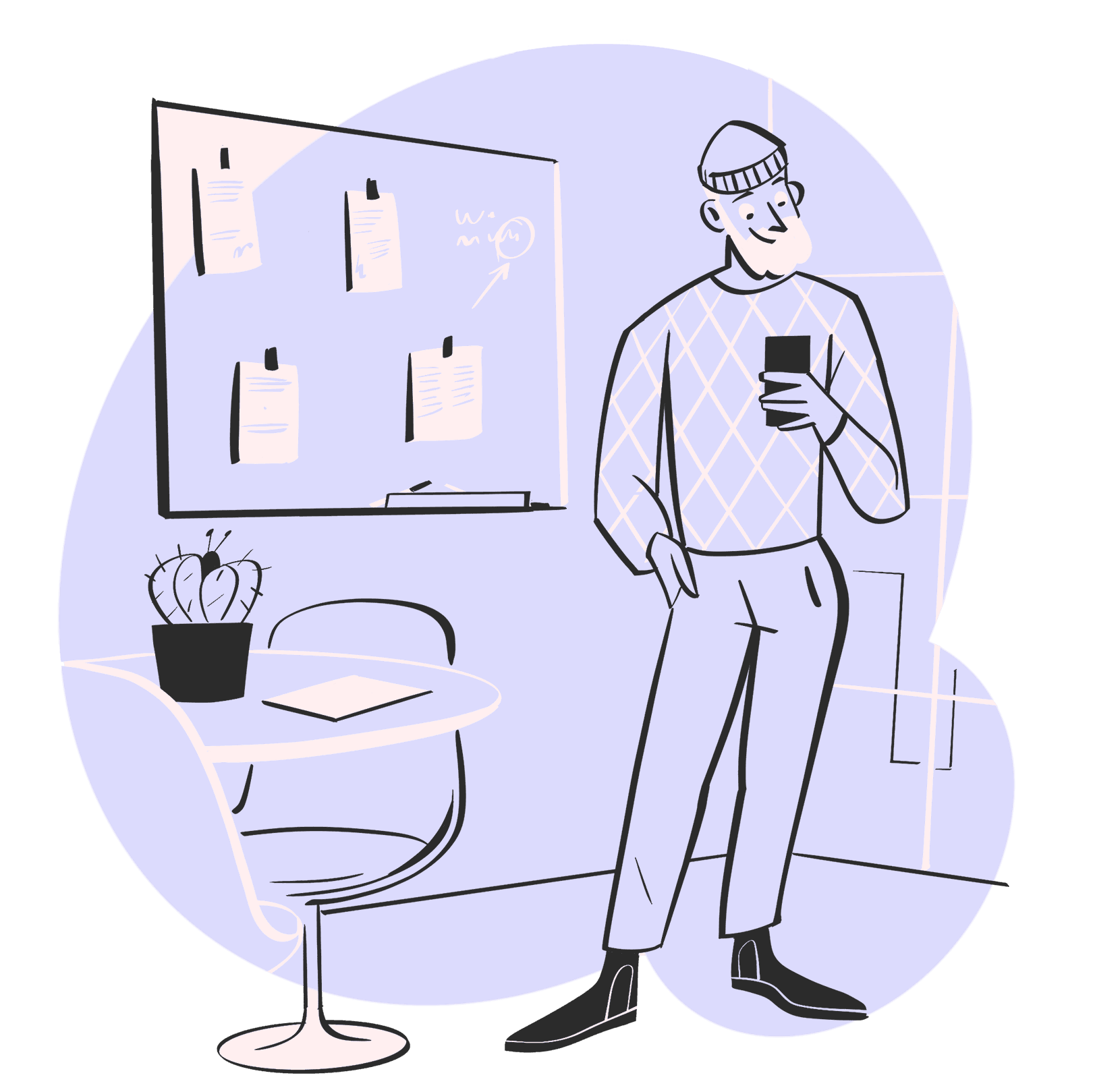 Illustrasjons av kandidat