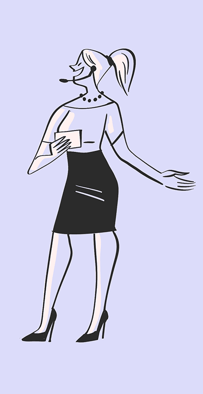 Illustrasjon av person